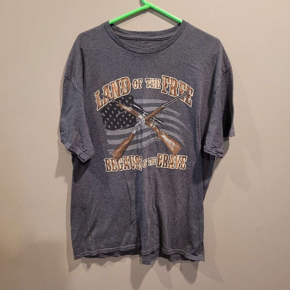 Land of the Free Because of the Brave T-Shirt